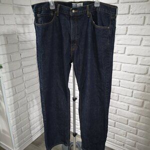 Signature by Levi Strauss Men's Size 40/30 Dark Wash Straight Leg Jeans